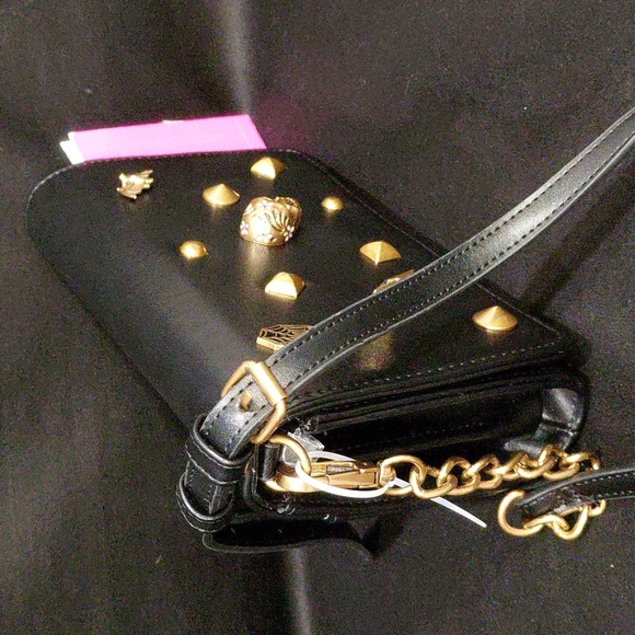 BETSEY JOHNSON Goth Black Crossbody - Picture 5 of 12